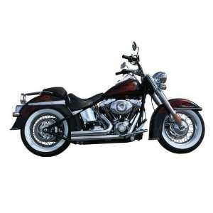   Straight Cut Full Exhaust System for 1986 2010 Harley Softail Models