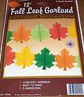 Lighted Fall Yellow Leaf Garland 50 Light Indoor/Outdoor  