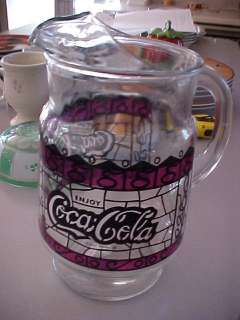 COCA COLA ~ GLASS SERVING PITCHER  