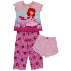 Strawberry Shortcake Girls 3 piece Pajama Set  