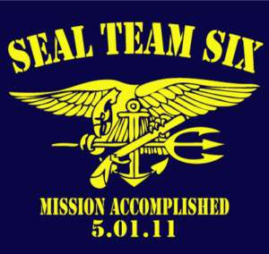 SEAL TEAM SIX Osama Bin Ladin 6 navy t shirt XL  