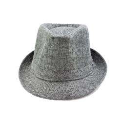 Faddism Mens Grey Fedora Hat  