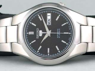 SEIKO MENS AUTOMATIC SEE THRU STEEL WATCH NEW SNK605  