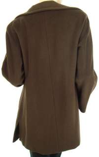 ELLEN TRACY Wool Angora Mahogany Kimono Coat US 4 729391966213  