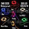 SMD3528 Waterproof LED Strip Light 5Meters 300LED 60LED/M Home Car 
