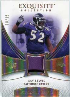 2007 Upper Deck Exquisite Collection Patch Spectrum #RL Ray Lewis 10 