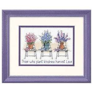  Dimensions Plant Kindness 7 x 5 Mini Counted Cross 