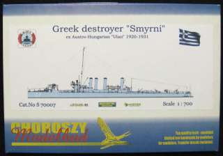 700 Choroszy Greek Destroyer SMYRNI ex ULAN *MINT*  