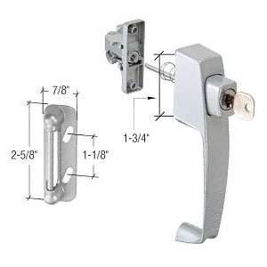  Aluminum Screen and Storm Door Keyed Push Button Latch with Tie 