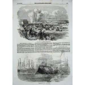  1854 Ship Accident Hull Siege Chatham Springing Mine