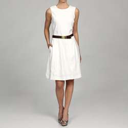 MICHAEL Michael Kors Womens Belted A line Dress  