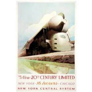  11x 14 Poster.  20th century Limited  New york Central 