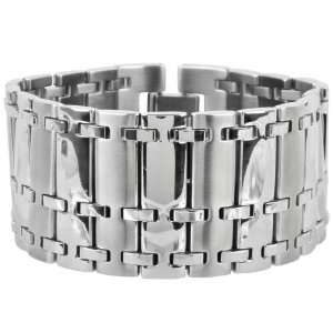  Inox Jewelry 316L Stainless Steel Wide Linked Bracelet 