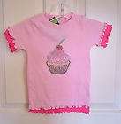 new pink birthday party rhinestone cupcake pinkalicious tee shirt 2t