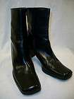 Via Spiga Black Leather High Heel Ankle Boots 9 1/2M