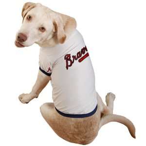  Atlanta Braves Dog Jersey   White