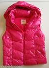 Womens HOLLISTER Fletcher Cove Down Vest NEW   With Hood   Pink