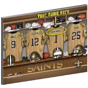  New Orleans Saints Customized Locker Room 12x15 Laminated 