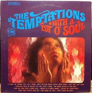 THE TEMPTATIONS with a lot o soul LP GLPS 922 VG+ 1967  