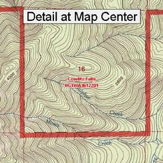   Map   Cowlitz Falls, Washington (Folded/Waterproof)