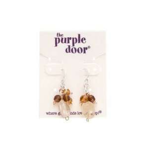   Purple Door The Traci Collection PDE 84 L Gold Dangle Earrings Beauty