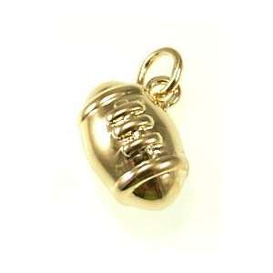   Mens 18ct Gold Plated  Rugby ball  Pendant (0,59  ) Jewelry