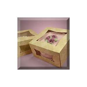  150ea   9 X 9 X 4 Diamond Window Cake Box   Front Load 