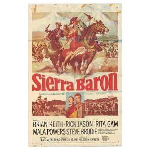   Sierra Baron Original Movie Poster, 27 x 41 (1958)