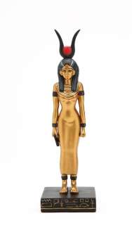 Item 6 LARGE ANCIENT EGYPTIAN GOLDEN ISIS STATUE FIGURINE