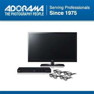 LG 47LW5300 47 3D LED LCD TV Bundle w/3D BluRay Player/3D Glasses 