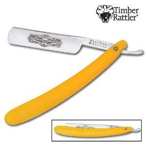 Yellow Straight Razor Shaving Folding Knife  Sports 
