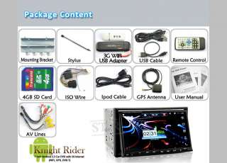 DIN In Dash Android 2.3 Car DVD Player Radio Stereo GPS NAV 