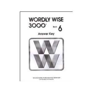  Wordly Wise 3000 Book 6 Answer Key Answer Key edition 
