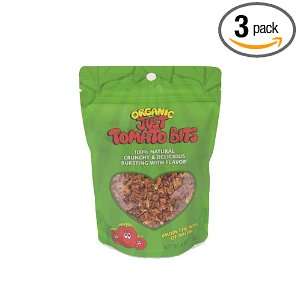 Just Tomatoes Organic Just Tomato Bits, 4 Ounce Pouch (Pack of 3 