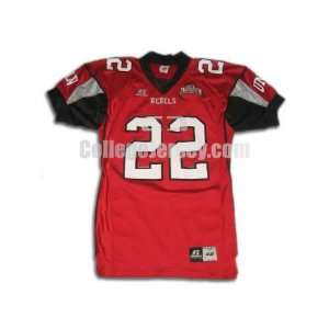  Red No. 22 Game Used UNLV Russell Football Jersey (SIZE 42 