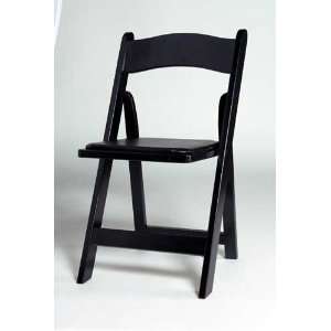  Black Wool Folding Chairs, set of 12 