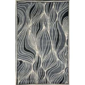  Durable Hand Tufted Area Rug Streams 2 x 3 Charcoal 