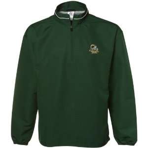 NCAA Russell Colorado State Rams Green Athletic Quarter Zip Pullover 
