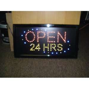  OPEN 24 HRS LED SIGN