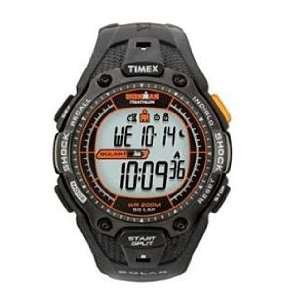  New Timex Ironman 50 Lap Shock Resistant Solar Black Red Watch 