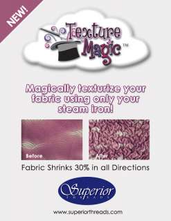 Texture Magic Superior Threads 47x18  Shrinking Fabric  