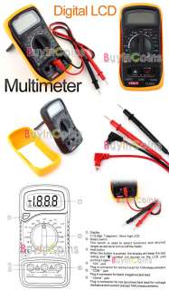 Digital LCD Multimeter Voltmeter Ohm Volt Tester 830 XL  