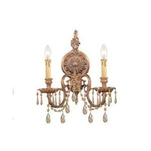  Crystorama 2802 GTS 14 Olde World Candle Wall Sconce in 