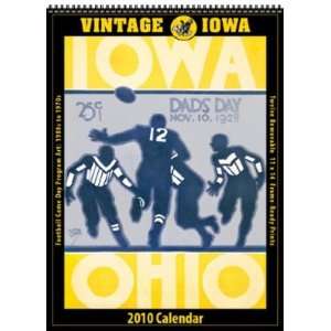  Iowa Hawkeyes 2010 Vintage Football Program Calendar 
