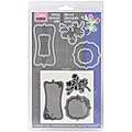 Sizzix Framelits Message Frames Dies with Clear Stamps (Pack of 7 