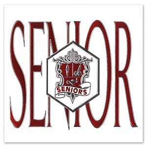  Red Seniors Announcement Graduation Invitations Health 