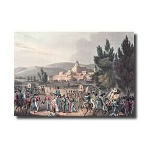  Battle Of Vittoria 1813 Bringing In The Prisoners Etched 