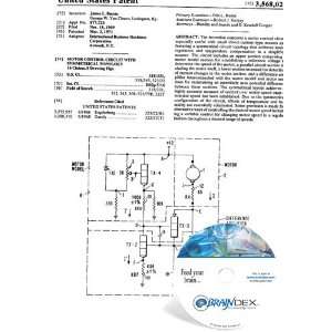  NEW Patent CD for MOTOR CONTROL CIRCUIT WITH SYMMETRICAL 