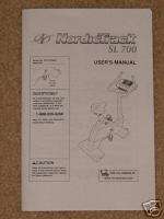 NordicTrack SL700 Users & Illustrated Parts Manual  