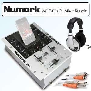  Numark IM1 2 Channel DJ Mixer With Ipod Dock Bundle With 